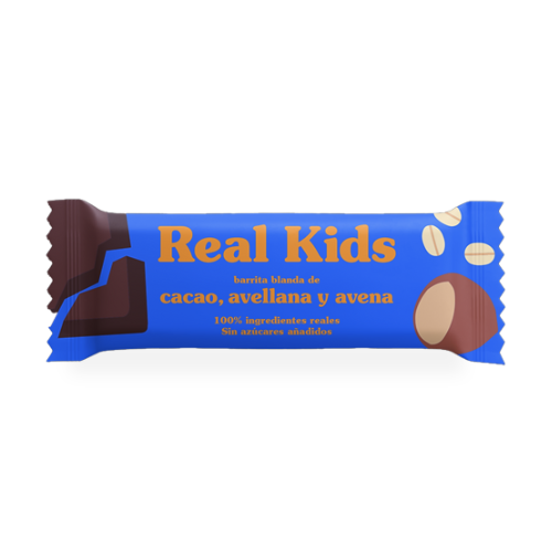 Barrita Infantil Cacao y Avellana 30g Real Kids