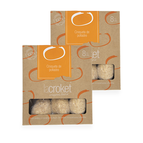 Pack 2u. Croquetes Congelades Pollastre 8u LaCroket