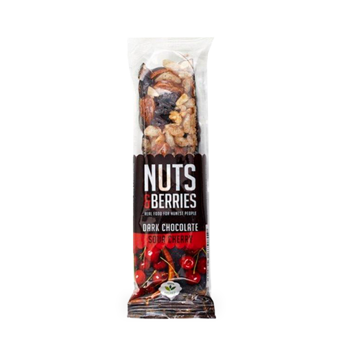 Barrita Chocolate y Cereza 40g Nuts & Berries