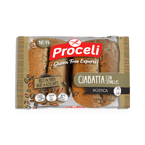 Pa Ciabatta Llavors S/Gluten 120g Proceli