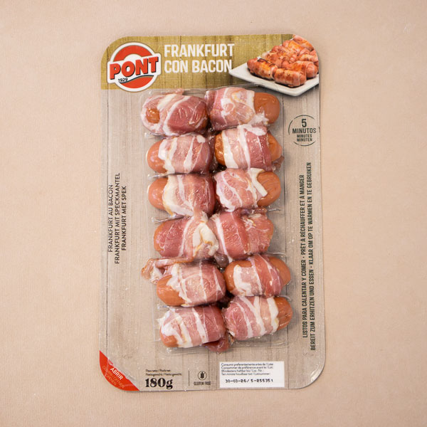 Frankfurt Amb Bacó 180g Pont