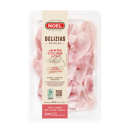 Pètals Delizias Pernil Cuit Extra 50% Duroc 90g Noel