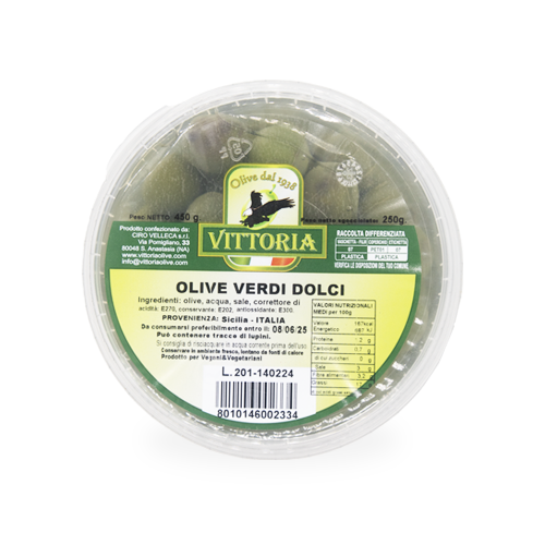 Olives Verdi Dolci 450g Vittoria