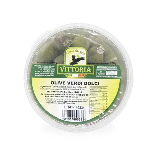 Olivas Verdi Dolci 450g Vittoria