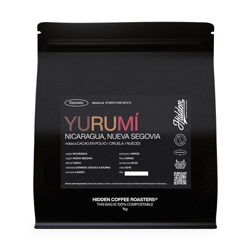 Café de Especialidad en Grano Yurumí (Nicaragua) 1kg Hidden Coffee Roasters