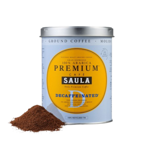 Café Molido Gran Espresso Premium Descafeinado Lata 250g Saula