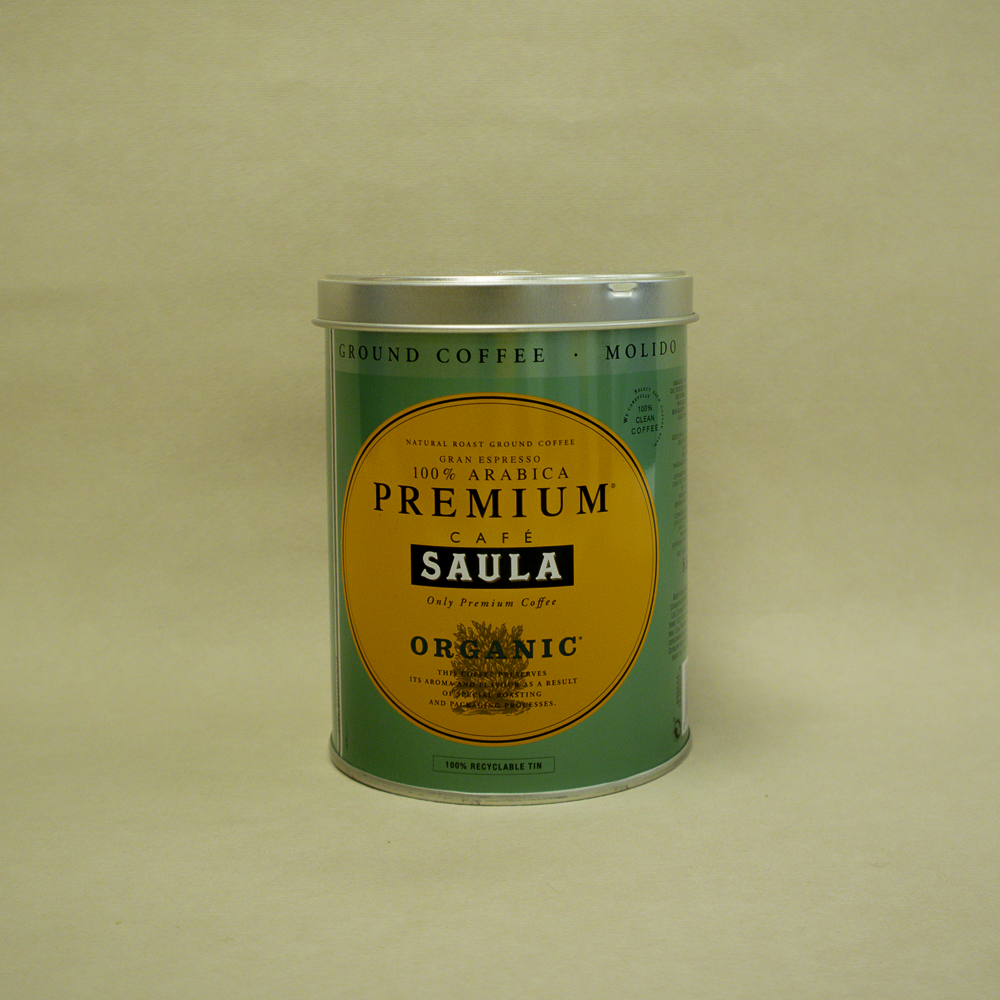 Cafè Mòlt Gran Espresso Premium Bio Llauna 250g Saula