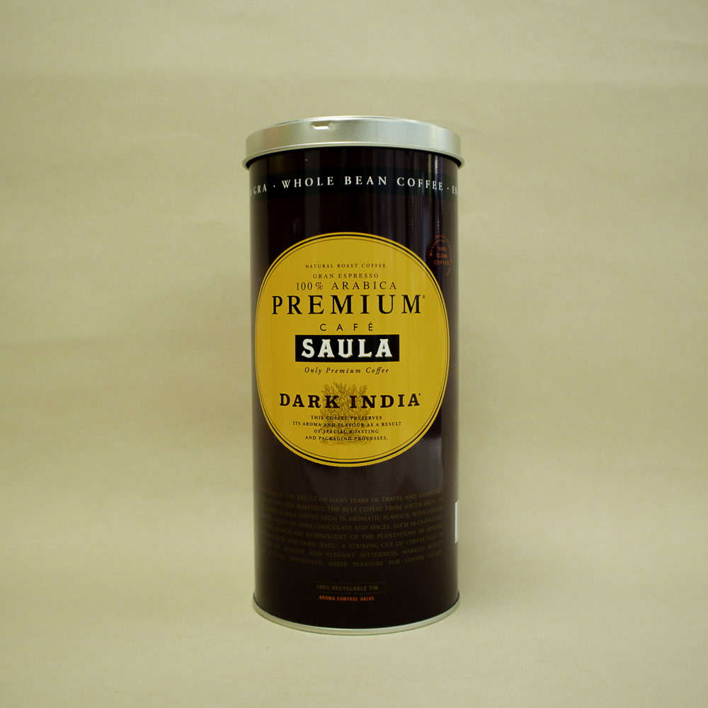 Cafè Gra Gran Espresso Premium Dark India Llauna 500g Saula