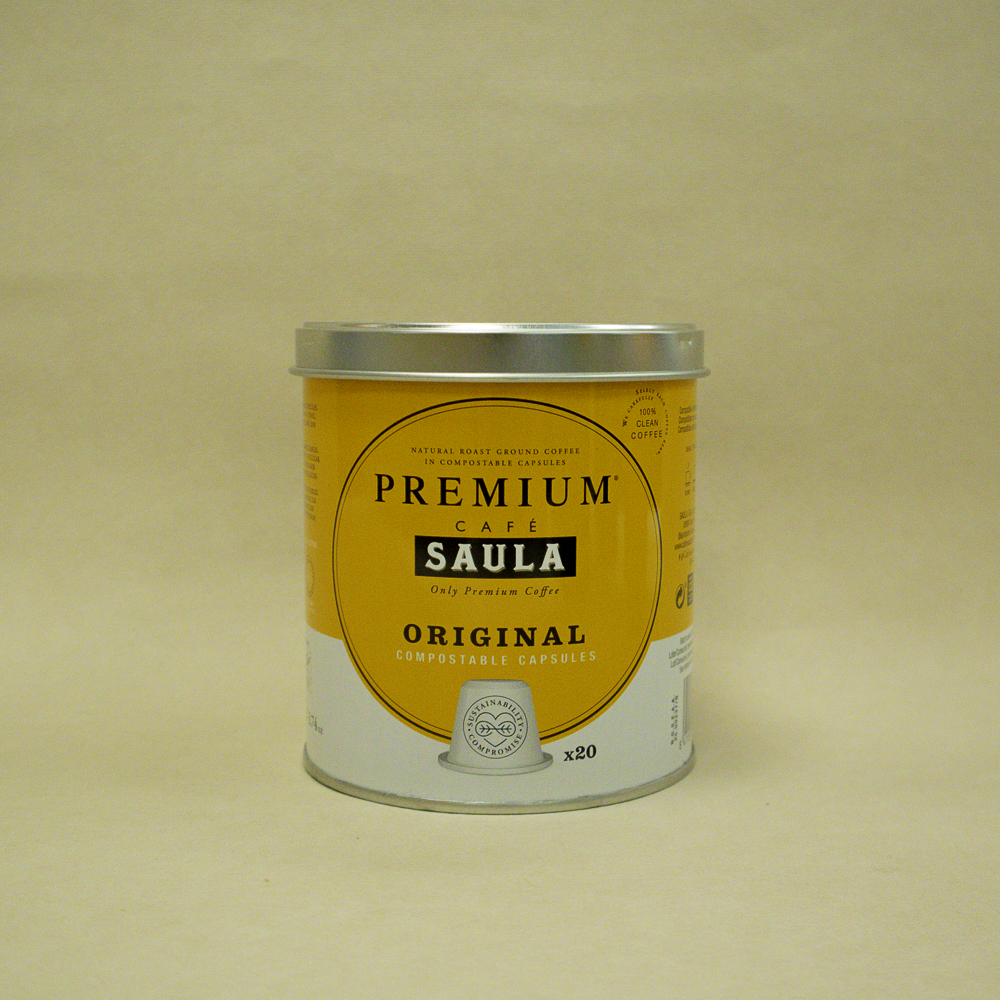 Cafè Càpsules Premium Original Llauna 20u Saula