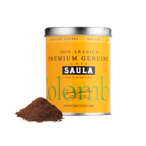 Cafè Mòlt Especialitat Premium Colombia Llauna 250g Saula