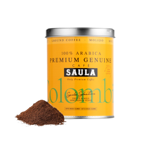 Café Molido Especialidad Premium Colombia Lata 250g Saula