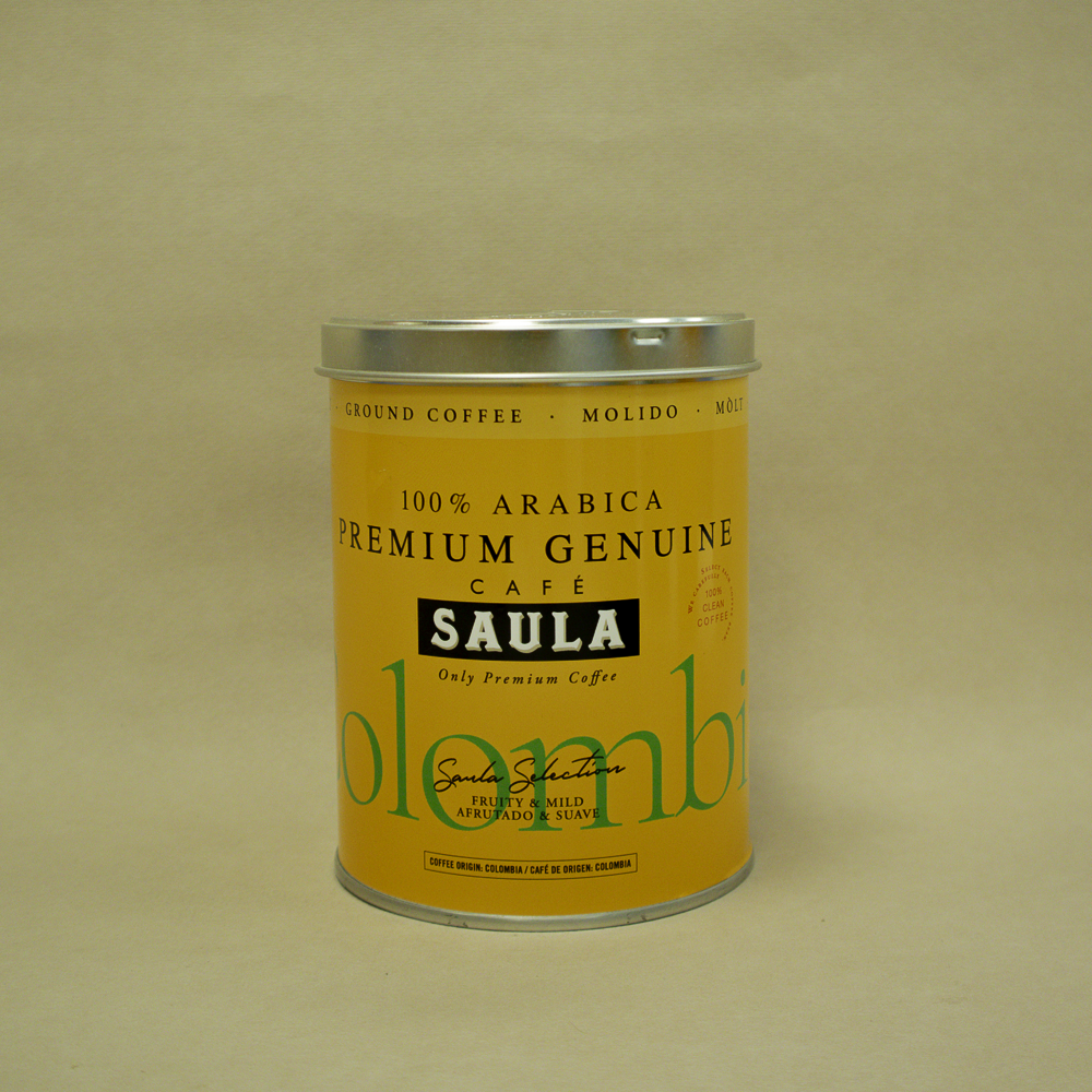 Cafè Mòlt Especialitat Premium Colombia Llauna 250g Saula