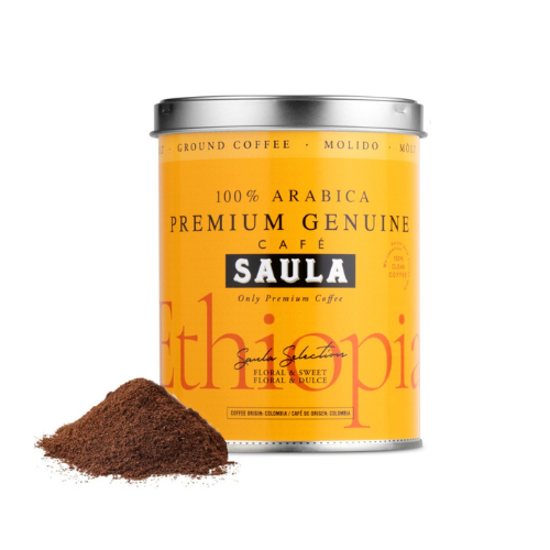 Café Molido Especialidad Premium Ethiopia Lata 250g Saula