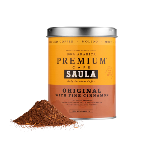 Cafè Mòlt Premium Original & Cinnamon Llauna 250g Saula