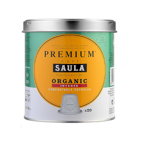 Cafè Càpsules Premium Intense Bio Llauna 20u Saula