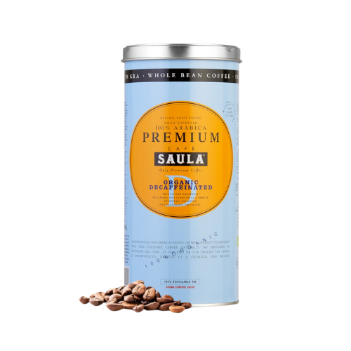 Café Grano Gran Espresso Premium Descafeinado Bio Lata 500g Saula