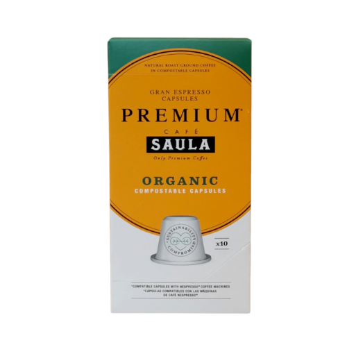 Cafè Càpsules Premium Organic Bio Caixa 10u Saula