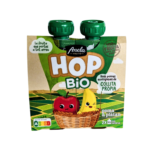 Anela HOP Manzana y Plátano Bio Pack 2x100g