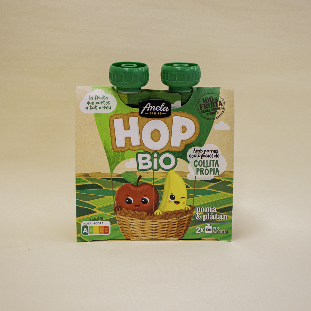 Anela HOP Manzana y Plátano Bio Pack 2x100g