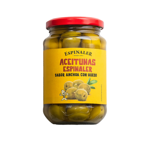 Olives Manzanilla Anxova 340g Espinaler