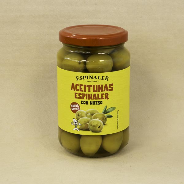 Olivas Manzanilla Anchoa 340g Espinaler