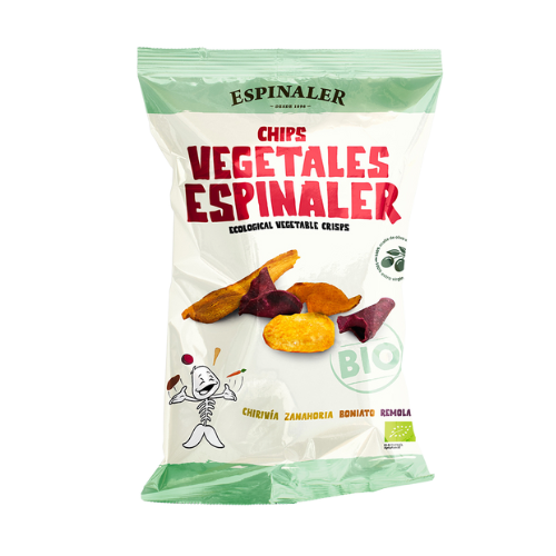 Chips Vegetales con Aceite de Oliva Bio 80g Espinaler